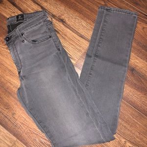 Gray skinny jeans